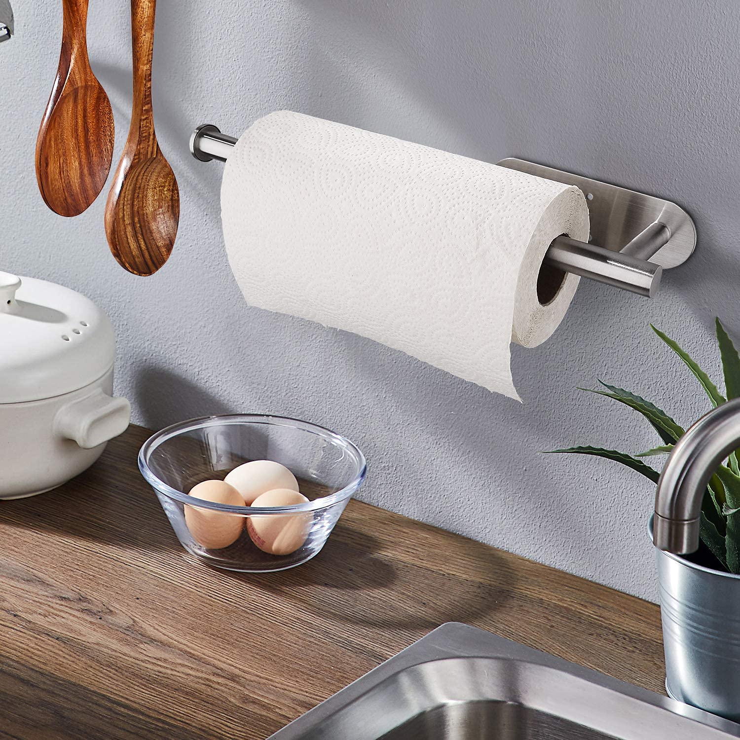 Self Adhesive Stainless Paper Towel Holder